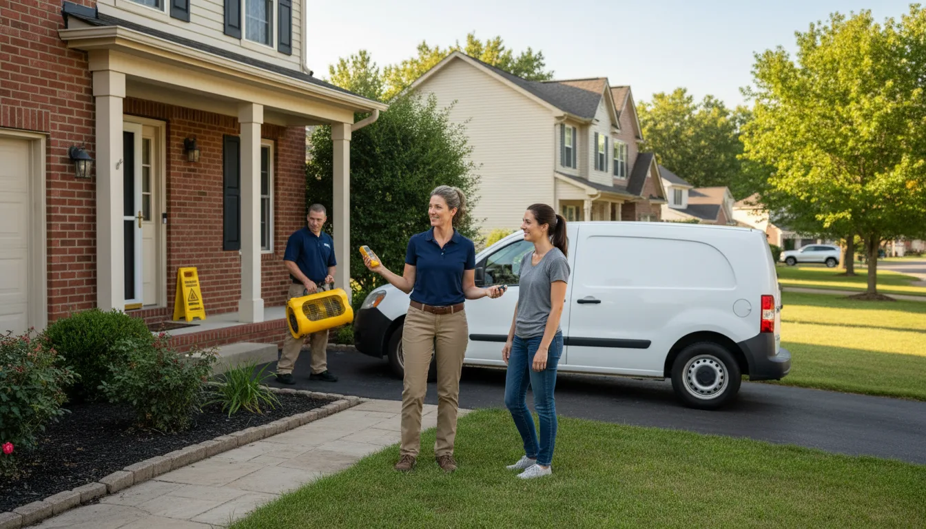 Residential water damage restoration in Paincourtville, LA